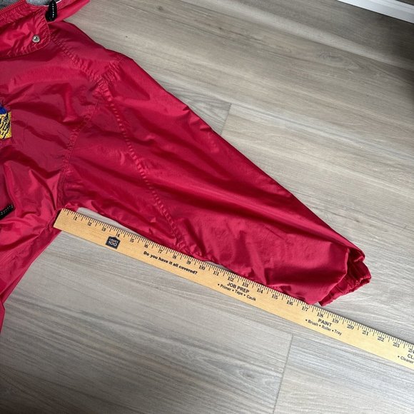 Vintage Walt Disney World Red Mickey Mouse Embroidered Hooded Jacket Medium - Picture 7 of 16